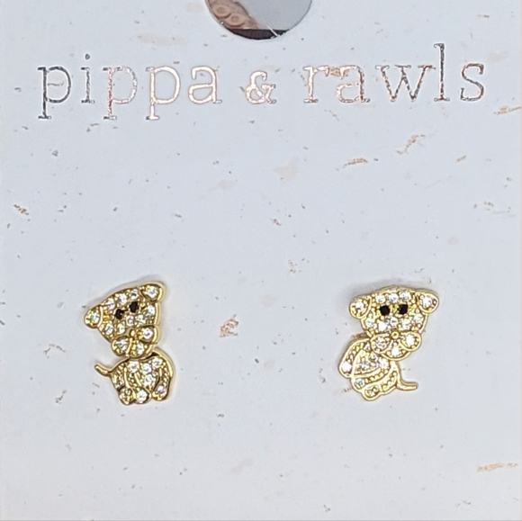 Pippa & rawls gold swivel dog earrings NWT - Picture 2 of 6